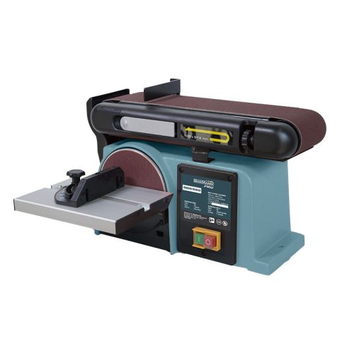 BORMANN Pro Elektromos csiszológép kombinált szalag és korong csiszoló 370W, 100x915mm, Φ150mm (BBS1560)