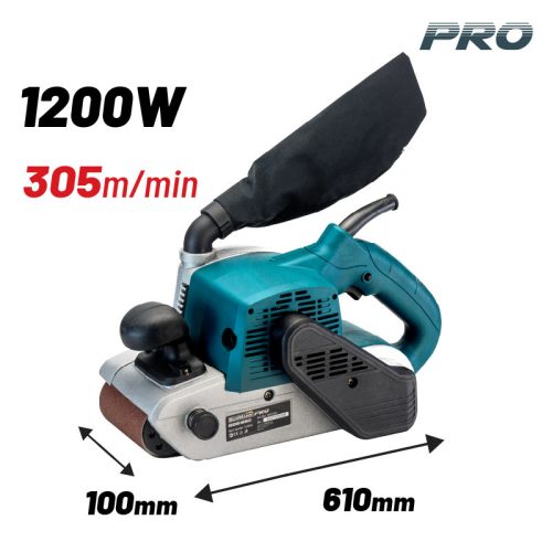 BORMANN Pro szalagcsiszoló 1200W, 100x610mm (BBS1850)