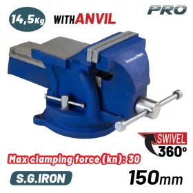   BORMANN Pro SATU FORGÓ ALAPPAL, KEMÉNY POFA, 150 mm, 14,5 kg (BBV3205)