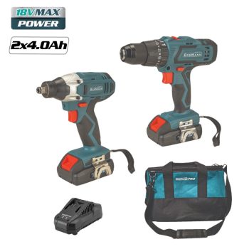   BORMANN Akkumulátoros ütve fúró és kompakt ütve csavarozó 18 V (BCD9011)