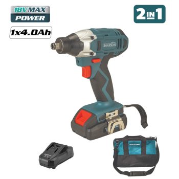   BORMANN Kompakt ütve csavarozó 18 V, 220 nm Li-ion (BCD9017)