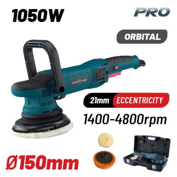   BORMANN Pro Polírozó 1050W, 150mm, 1400-4800rpm, lágyINDÍTÁS (BCP3100)