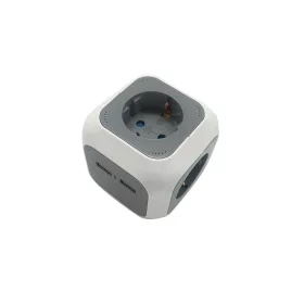   BORMANN Konnektor elosztó „Cube” 4 földelt aljzattal és 2 USB-A töltőporttal, 16 A (BCR1135)