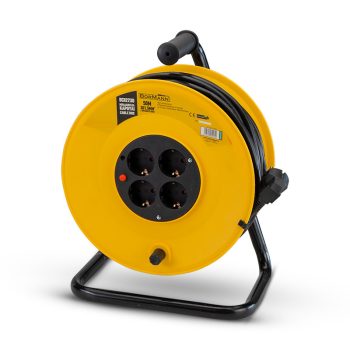   BORMANN KÁBELDOB 50 m 3x1,5 mm, 4 DUGÓ, TÚLMELEGÉS ELLENI VÉDELEM (BCR2230)