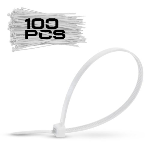 BORMANN Pro nylon kábelkötegelő 3,6*370mm fehér 100db (BCR5016)