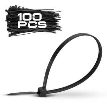   BORMANN Pro nylon gyorskötöző 2,5*140mm fekete 100db (BCR5042)