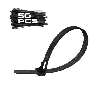   BORMANN Pro nylon kábelkötegelő 4,6x200mm fekete 50db (BCR5086)