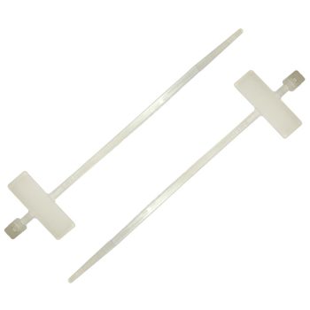   BORMANN Pro marker kábelkötegelő címkézjető  25x8mm, 2,5x200mm fehér 100db. (BCR5171)