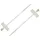 BORMANN Pro Kábelkötegelő feliratozható címkével, 3,6 × 205 mm, fehér, 100 db (BCR5172)