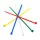 BORMANN Pro  kábelkötegelő készlet multicolor 2,5x100mm, 2,5x150mm, 3,5x200mm 200 db. (BCR5173)