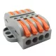 BORMANN Pro csavarmentes gyorscsatlakozós sorkapocs 4mm2, 2 állás, szürke (BCR5178)