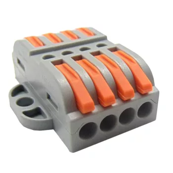   BORMANN Pro gyors csatlakozós csavar nélküli 4mm2, 32a, 3 pozíciós, szürke (BCR5179)