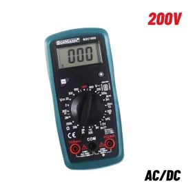   BORMANN Digitális multiméter AC/DC méréshez, 600 V feszültségtartománnyal, 10 A DC áramméréssel (BDC1000)