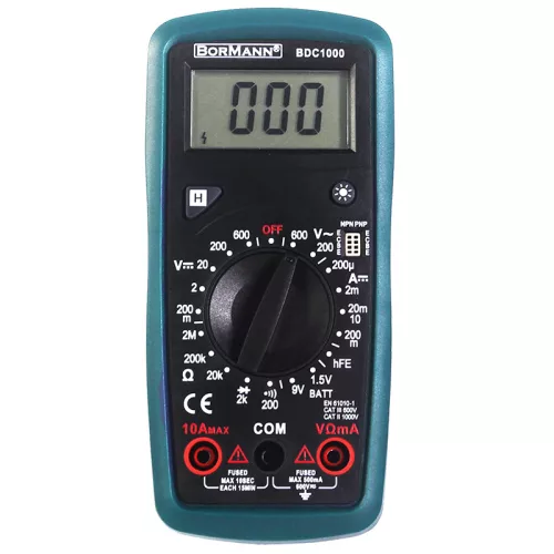 BORMANN DIGITÁLIS MULTIMÉTER AC/DC 200V (BDC1000)