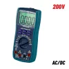 BORMANN Pro Digitális multiméter AC/DC méréshez, 600 V, hőmérséklet- és kapacitásméréssel (BDC2000)