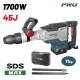 BORMANN Pro BDH3250 BONTÓKALAPÁCS SDS-MAX,  1700 Watt, 200-2100 ütés/perc, 45 J,   TARTOZÉKOKkal (BDH3250)