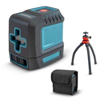   BORMANN Pro "CROSS RED LINE" LÉZER SZINTEZŐ 15 m -IG, 30 cm-es MINI RUGALMAS ÁLLVÁNNYAL (BDM6700)