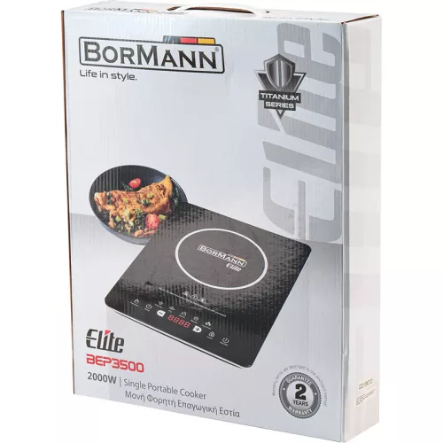 BORMANN ELITE Indukciós főzőlap 2000W, 7 FUNKCIÓ (BEP3500)