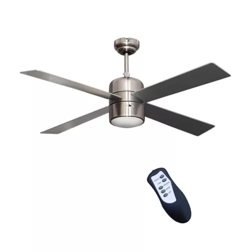 BORMANN ELITE MENNYEZETI ventilátor 70W, 120cm, EZÜST, TÁVIRÁNYÍTÓVAL ÉS VILÁGÍTÁSSAL (BFN6110)