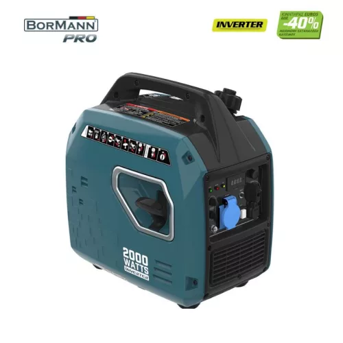 BORMANN Pro Áramfejlesztő generátor INVERTERES 1900W, 79cc, 60dB (BGB2000)