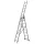 BORMANN Pro Háromrészes alumínium tolólétra 3 × 9 fokkal, 5,37 m, 150 kg (BHL5090)