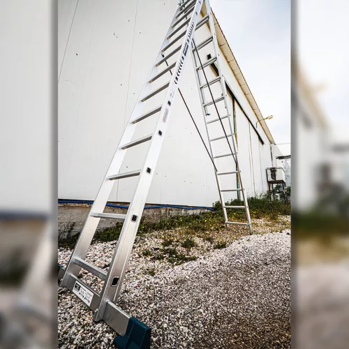 BORMANN Pro Háromrészes alumínium tolólétra 3 × 13 fokkal, 7,56 m, 150 kg (BHL5110)