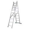 BORMANN Pro Kétrészes alumínium tolólétra 2 × 9 fokkal, 4,01 m (BHL5130)