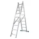 BORMANN Pro Kétrészes alumínium tolólétra 2 × 9 fokkal, 4,01 m (BHL5130)