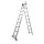BORMANN Pro Kétrészes alumínium tolólétra 2 × 13 fokkal, 5,65 m, 150 kg (BHL5150)