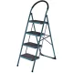 BORMANN Pro Fellépőlétra acélból, 4 fokos, 141 cm, 150 kg  (BHL6014)