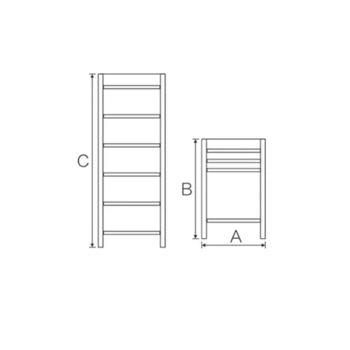 BORMANN Létra teleszkópos kivitelben, 12 fokos, 3,8 m, 150 kg (BHL7020)