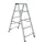 BORMANN Pro Kétoldalas állólétra alumíniumból, 2 × 5 fokos, 102,4 cm, 120 kg (BHL9040)