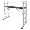 BORMANN Pro Háromfunkciós alumínium állványlétra 5 + 5 fokkal, 198 cm, 150 kg (BHL9090)