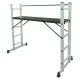 BORMANN Pro Háromfunkciós alumínium állványlétra 5 + 5 fokkal, 198 cm, 150 kg (BHL9090)