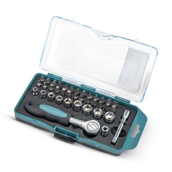   BORMANN Dugókulcs és csavarfej készlet, 1/4" meghajtó,  készlet 38 db (BHT1240)