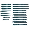 BORMANN Pro Orrfűrészlap / szablyafűrészlap készlet, 92–240 mm, CrV, BIM és HM kivitel, 18 részes (BHT1640)
