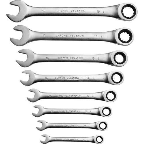 BORMANN Pro 8 részes racsnis csillag-villásKULCS készlet, 8-19mm (BHT1668)
