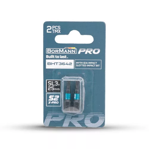 BORMANN Pro bit  s2 x-pro sl3x25mm 2db (BHT3642-2)