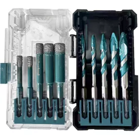   BORMANN Pro BHT4360 10db-os készlet GRÁNIT lyukfűrész (6,6,8,10,12) + kerámia fúrófej (száraz fúrás) (BHT4360)