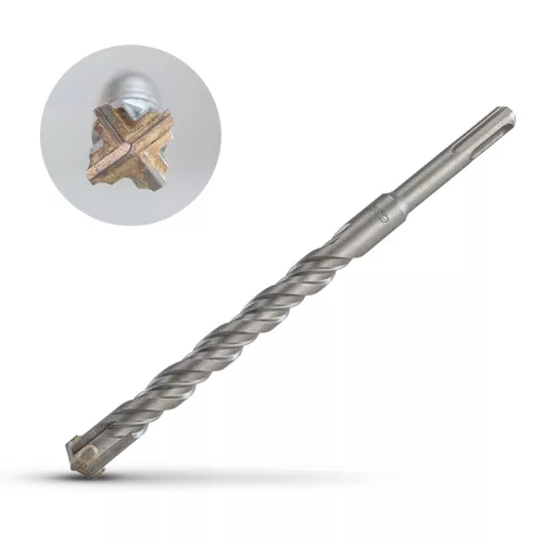 BORMANN Pro sds-plus sx4 kalapácsos fúrószár 4-vágó 12x260 mm (BHT4728)