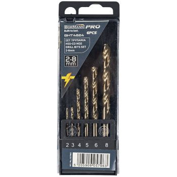 BORMANN Pro 6db hss m35 fúrókészlet 2-8mm (BHT4824)
