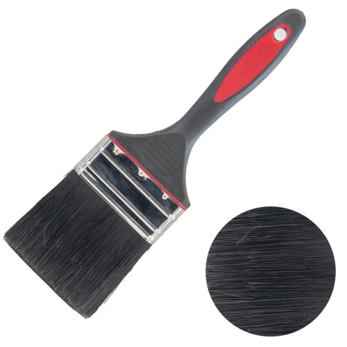 BORMANN Pro professzionális 2,5 cm-es széles nyéllel, 2 komponensű, szintetikus fekete szőrrel (BHT5620)