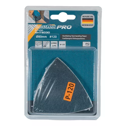 BORMANN Pro universak csiszolólapok 5db,p120 80mm (BHT6030)