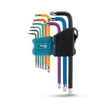   BORMANN Pro 9 DARABOS hosszú TORX KÉSZLET, LYUKAS, T10-T50 (BHT7242)