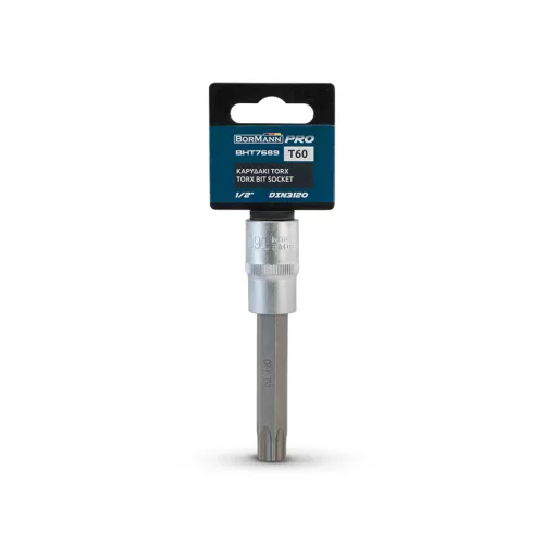 BORMANN Pro 1/2" TORX bitfej, T60 (BHT7689)