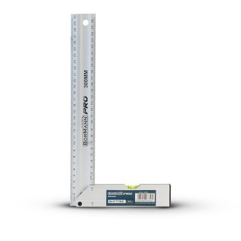  BORMANN Pro DERÉKSZÖG VONALZÓ 30cm, vízmértékkel (BHT7762)