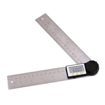   BORMANN Pro digitális szög vonalzó 200mm , mérési tartomány 0-360° , felbontás 0.5° , pontosság ±0.3° (BHT7776)