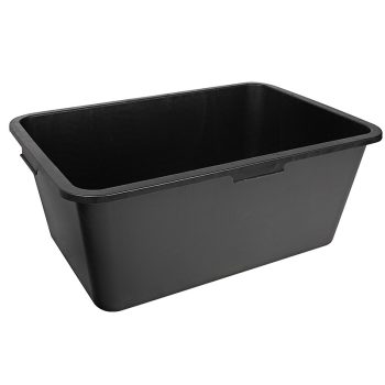   BORMANN HABARCS LÁDA  80LT, NÉGYSZÖG, 78x55,5x30,3cm , MÉRŐVEL, FEKETE (BHT7978)