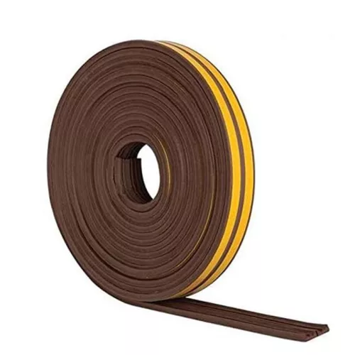 BORMANN Ajtó/ablak Szigetelő habragasztószalag, 6m, e-profil, barna (9mm x 4mm) (BHT8524)