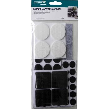   BORMANN ragasztós fizelt butoralátét  60db fekete/szürke (BHT8530)